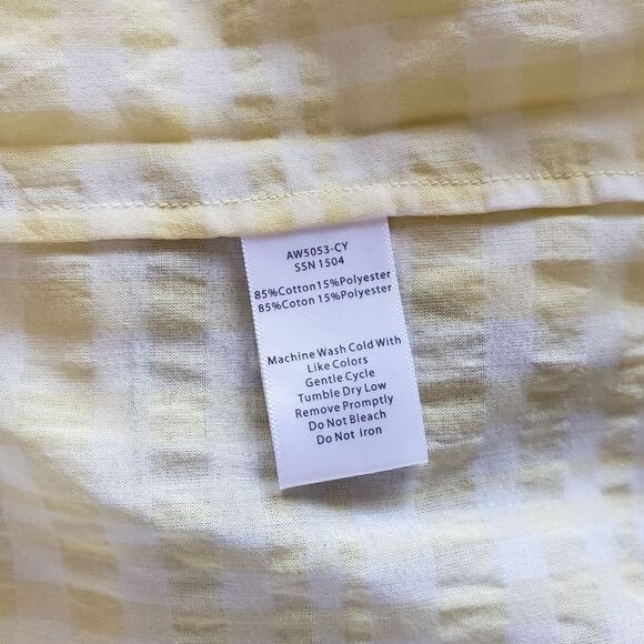 ATM Anthony Thomas Melillo Tissue Cotton Checkered Long Sleeve Blouse Shirt - Picture 7 of 11